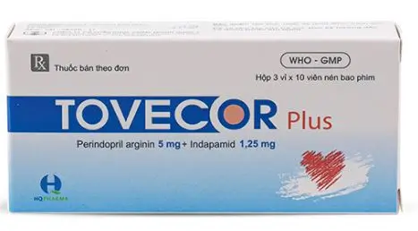 Thuốc Tovecor Plus 5mg/1,25mg TW2 điều trị tăng huyết áp