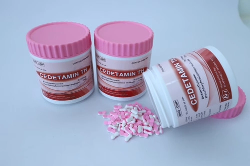 Cedetamin Hồng - Chai 500 viên nén - KhaPharco Pharm