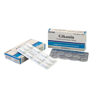 Gikanin điều trị chứng chóng mặt - Hộp 2 vỉ x 10 viên nén dài - KhaPharco Pharm