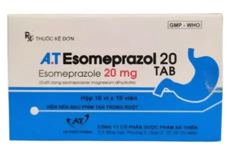 Thuốc A.T Esomeprazol 20 Tab điều trị loét dạ dày tá tràng