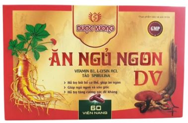Ăn ngủ ngon DV hỗ trợ Bồi bổ cơ thể, ăn ngon, ngủ sâu, khỏe mạnh