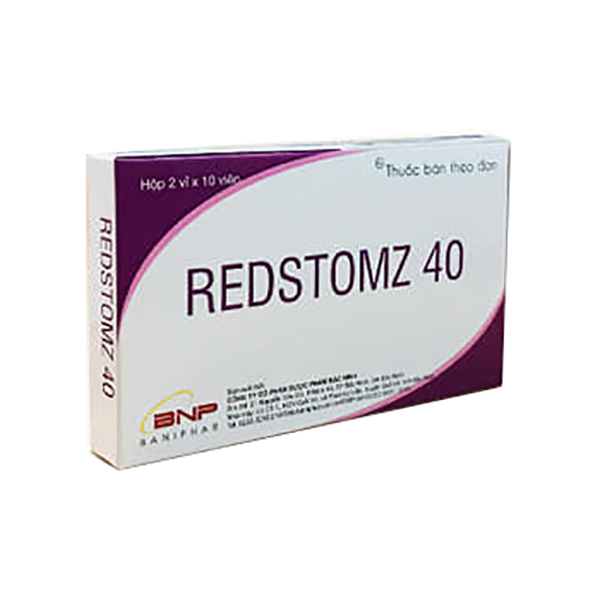 Redstomz 40 - điều trị loét dạ dày – tá tràng, trào ngược dạ dày thực quản