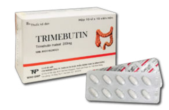 TRIMEBUTIN - điều trị rối loạn chức năng đường ruột (Hộp 10 vỉ x 10 viên)