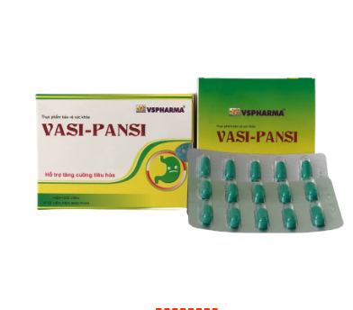 VASI-PANSI - Hỗ trợ tăng cường tiêu hóa, giúp giảm đầy hơi trướng bụng (Hộp 10 vỉ x 10 viên)