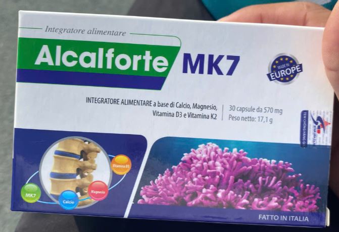 Alcalforte Mk7 Italia bổ sung canxi, magie, vitamin d3