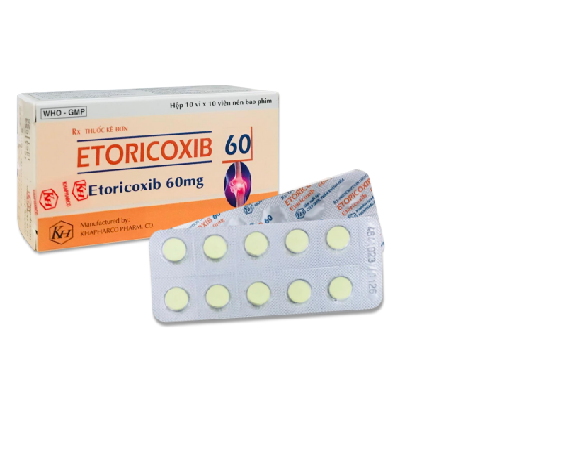 Etoricoxib 60 Khapharco - Điều trị viêm xương khớp hiệu quả (Hộp 10 vỉ x 10 viên)