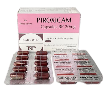 Piroxicam 20mg kháng viêm, giảm đau xương khớp, viêm khớp dạng thấp (10 vỉ x 10 viên)