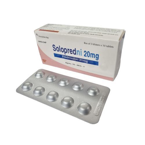 Thuốc kháng viêm Solopredni 20mg (hộp 5 vỉ x 10 viên)