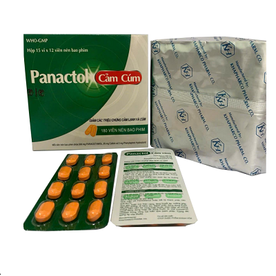 Thuốc Panadol Cảm Cúm điều trị triệu chứng cảm cúm (Hộp 15 vỉ x 12 viên)