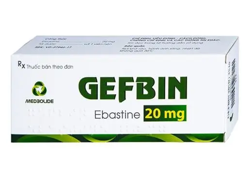 Thuốc Gefbin 20mg điều trị viêm mũi dị ứng theo mùa