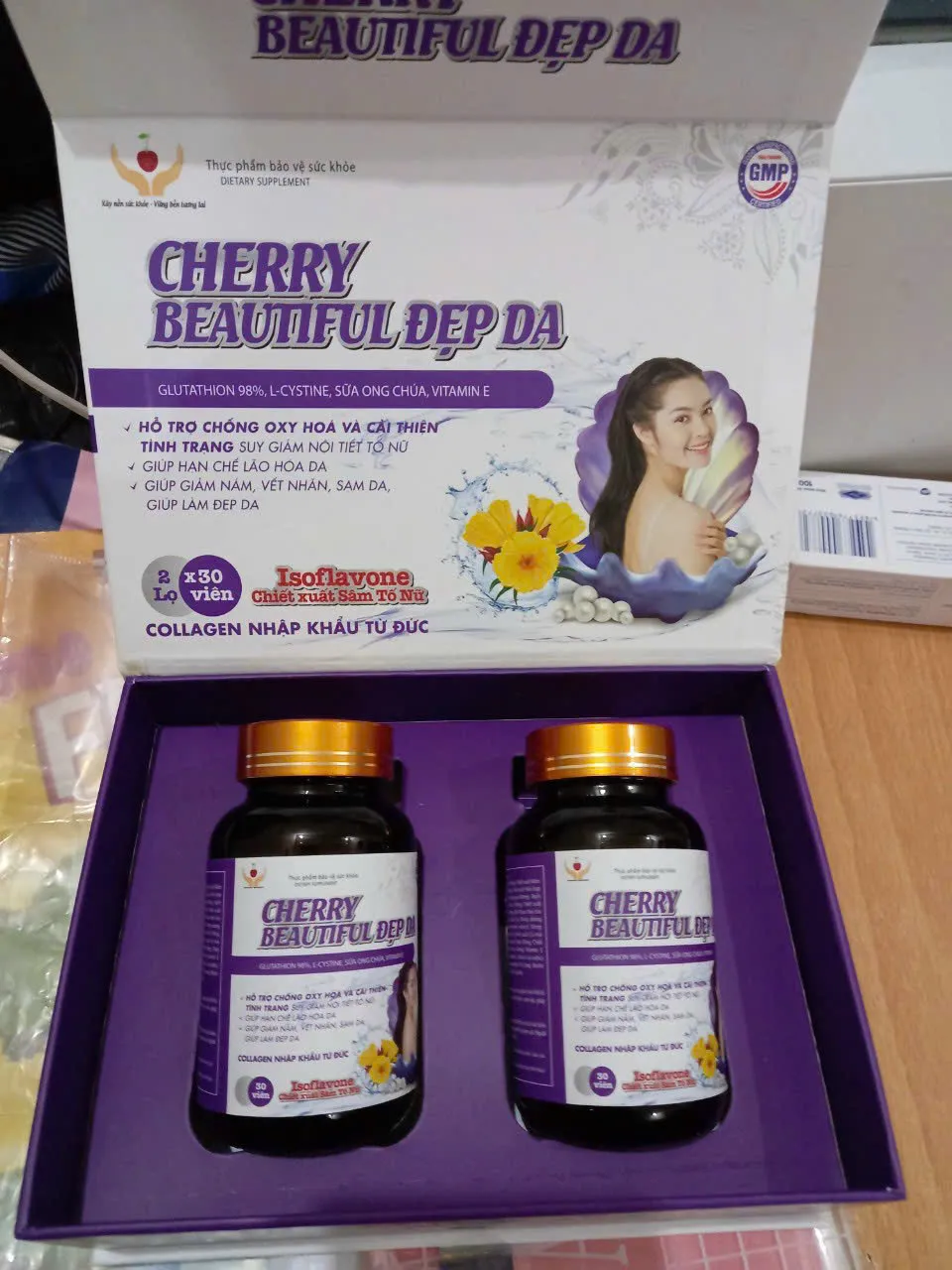 Viên Uống Cherry Beautiful Đẹp Da – Hỗ Trợ Trẻ Hóa Làn Da, Điều Hòa Nội Tiết