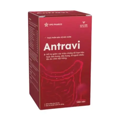 Viên uống Antravi hỗ trợ giảm các triệu chứng rối loạn tiêu hóa