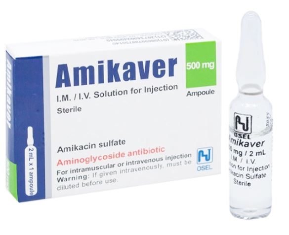 Thuốc Amikaver 500mg Osel 1 ống x 2ml điều trị nhiềm khuẩn