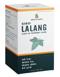 Siro Ho Bổ Phế Giúp Giảm Ho, Giảm Đờm, Đau Rát Họng Từ Thiên Nhiên - Lalang - Chai 100ml