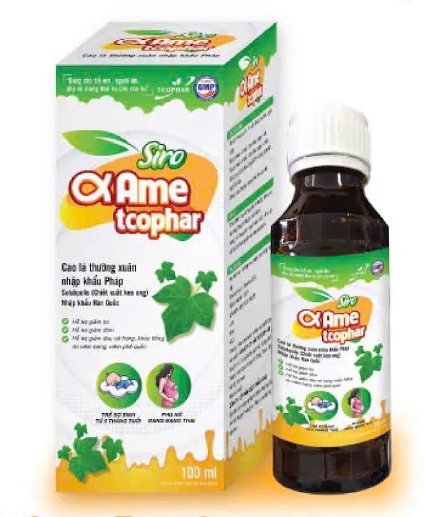 Siro & Ame TCOPHAR 100ml - Giảm Ho, Đờm, Đau Rát Họng Hiệu Quả Cho Cả Gia Đình