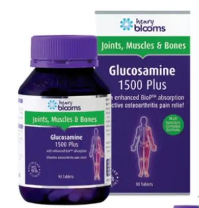Viên uống Glucosamine 1500 Plus Henry Blooms hỗ trợ tăng tiết dịch khớp, bảo vệ sụn khớp