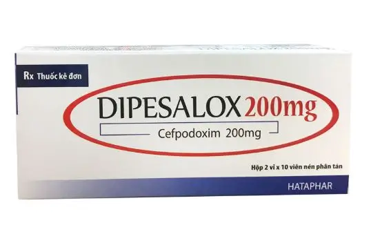 Thuốc Dipesalox 200mg điều trị nhiễm khuẩn