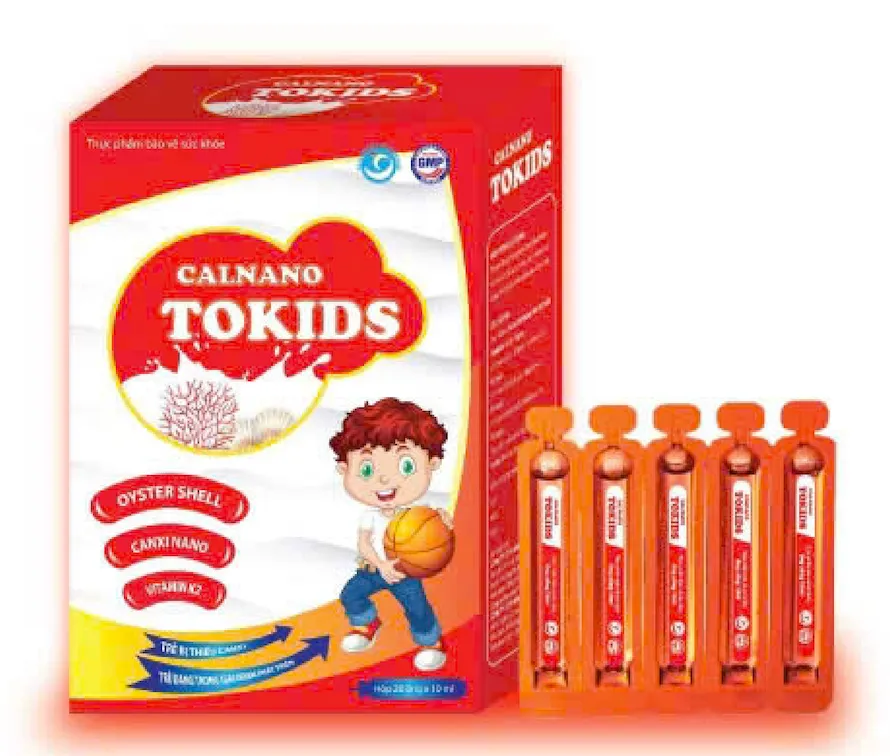 CALNANO TOKIDS - Canxi Nano Siro Cho Trẻ Từ 6 Tháng, Hỗ Trợ Tăng Chiều Cao & Mọc Răng