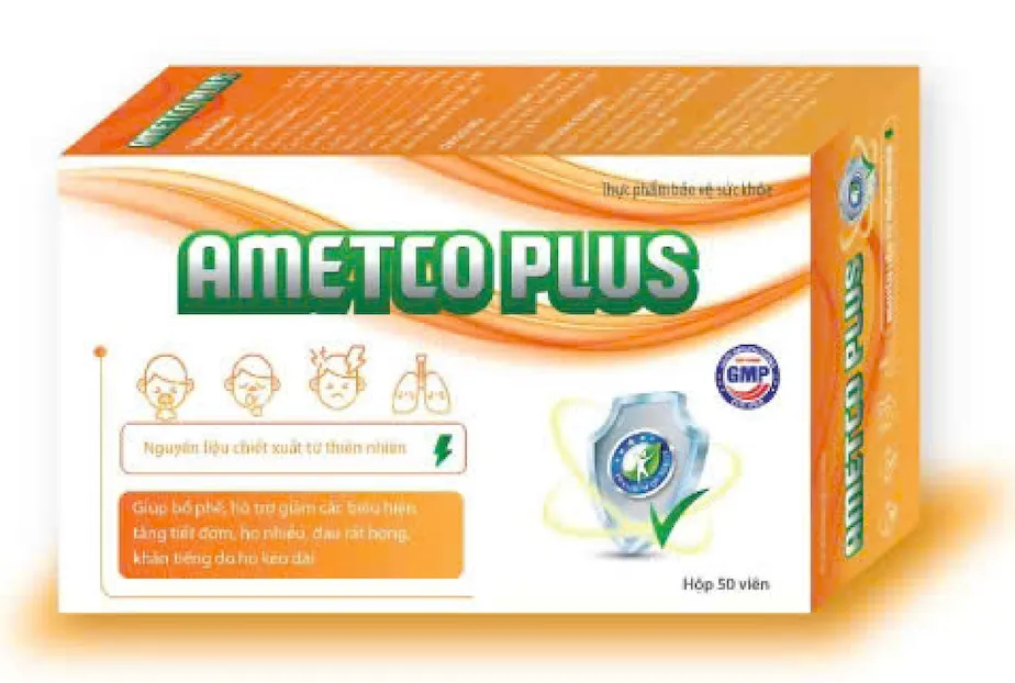 Ametco Plus - Hỗ Trợ Ho Khan, Ho Có Đờm, Đau Rát Họng, Viêm Phế Quản | TCOPHAR