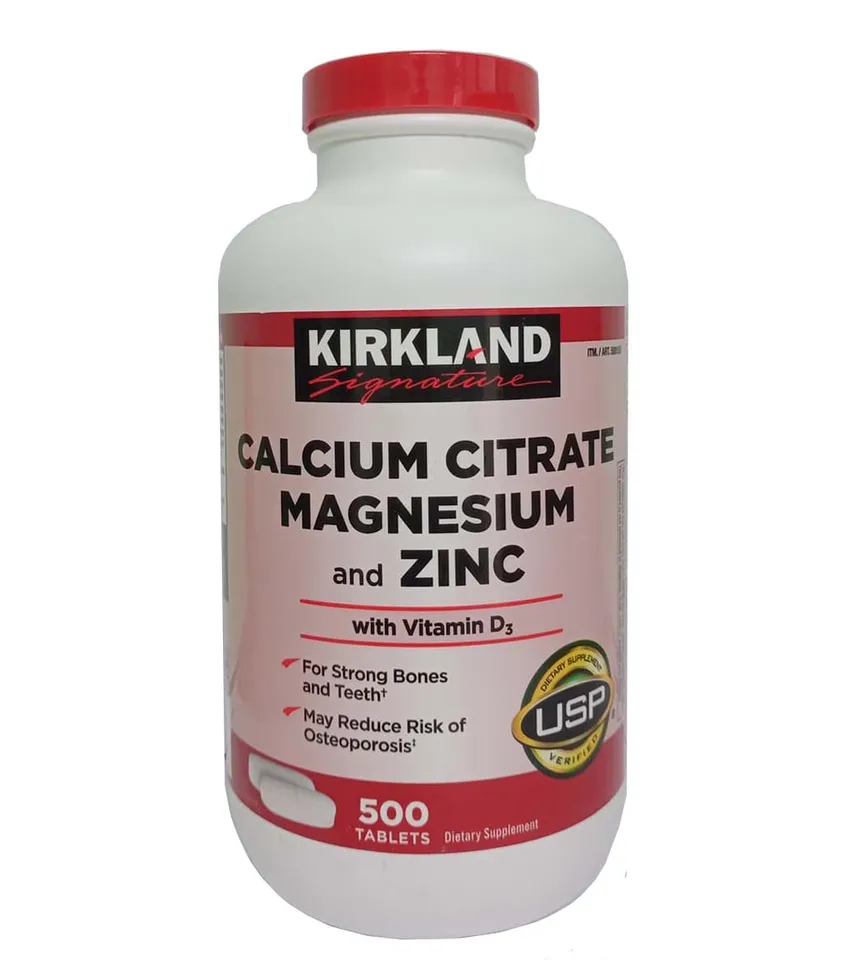 Viên Uống Canxi Mỹ Kirkland Calcium Citrate – Bổ xương khớp, ngừa loãng xương hiệu quả