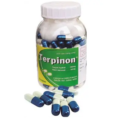 Thuốc điều trị viêm phế quản, long đờm Terpinon Vacopharm ( Chai 200 viên)