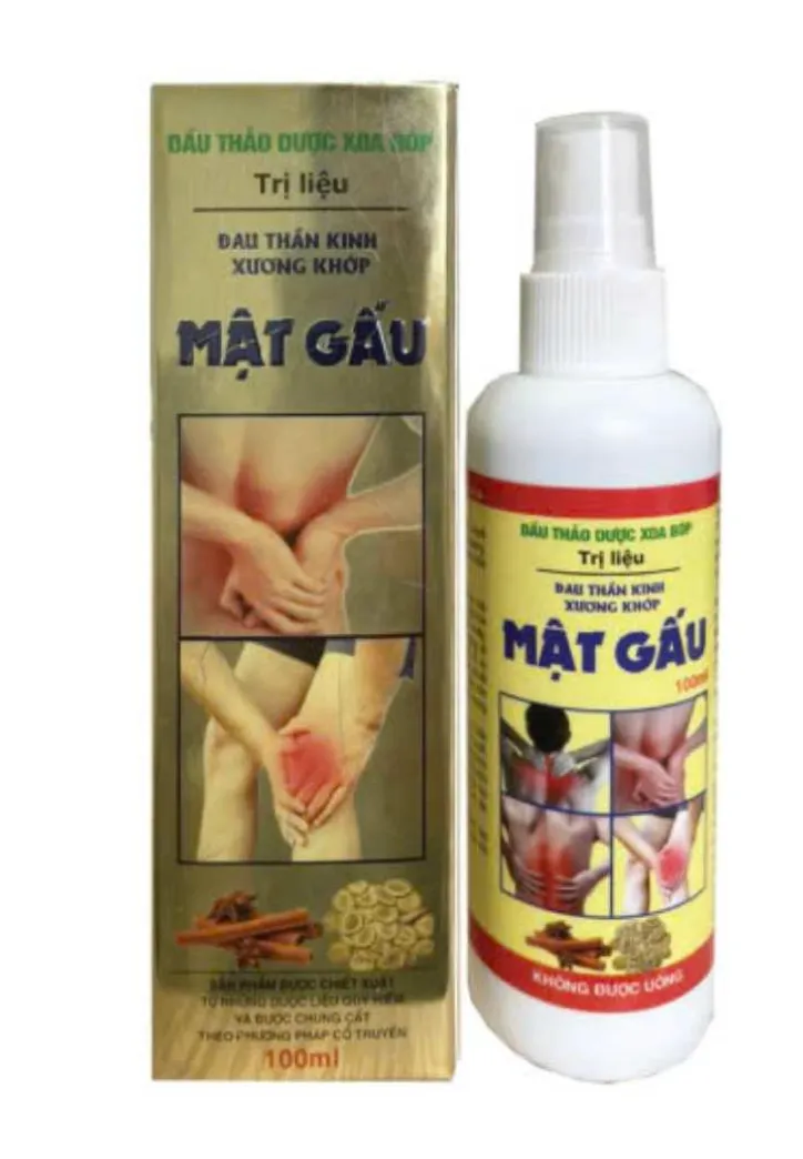 Dầu Xoa Bóp Thảo Dược Mật Gấu - Giảm Đau Xương Khớp, Nhức Mỏi Cơ Bắp