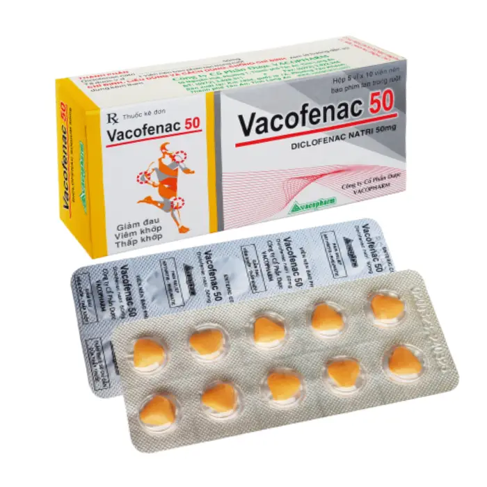 Vacofenac 50 Vacopharm 5 vỉ x 10 viên – Điều trị viêm khớp mạn tính