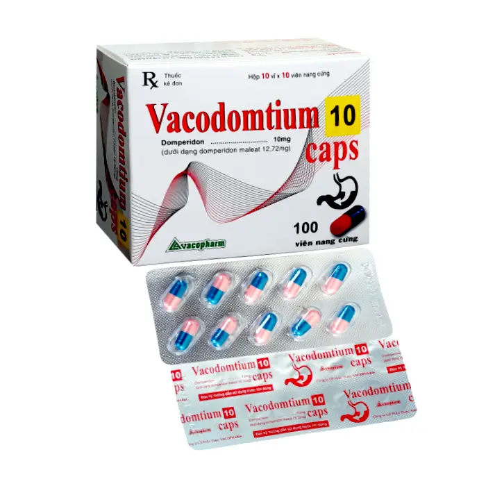 Vacodomtium 10 Caps Vacopharm 10 vỉ x 10 viên – Điều trị triệu chứng nôn, buồn nôn
