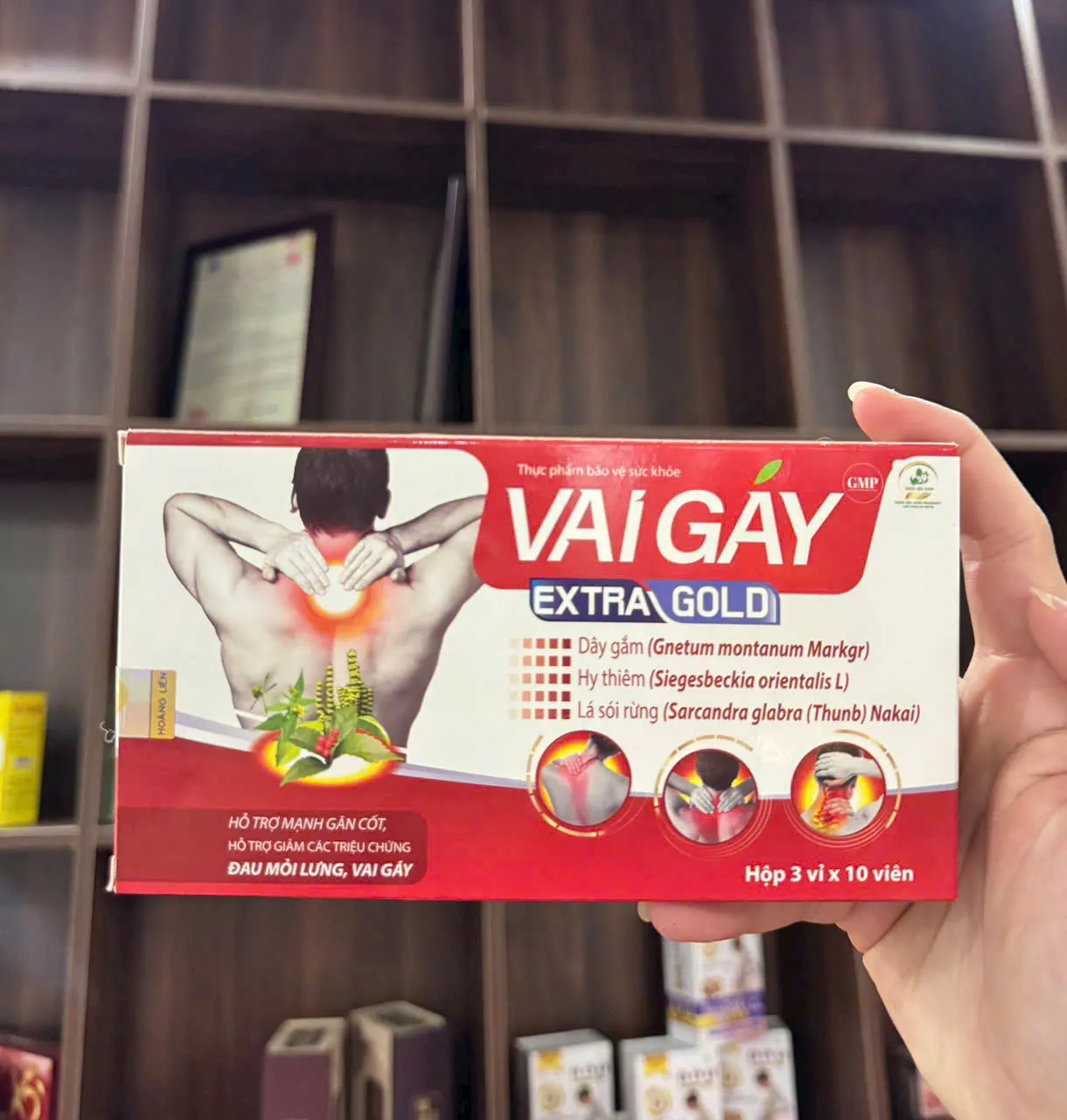 Vai Gáy Extra Gold – Hỗ trợ giảm đau mỏi lưng, vai gáy, tăng cường sức khỏe gân cốt