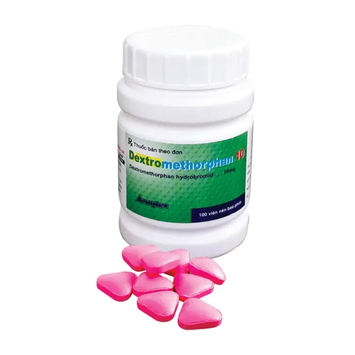 Dextromethorphan 10 Vacopharm (Chai 100 viên)- Thuốc trị ho