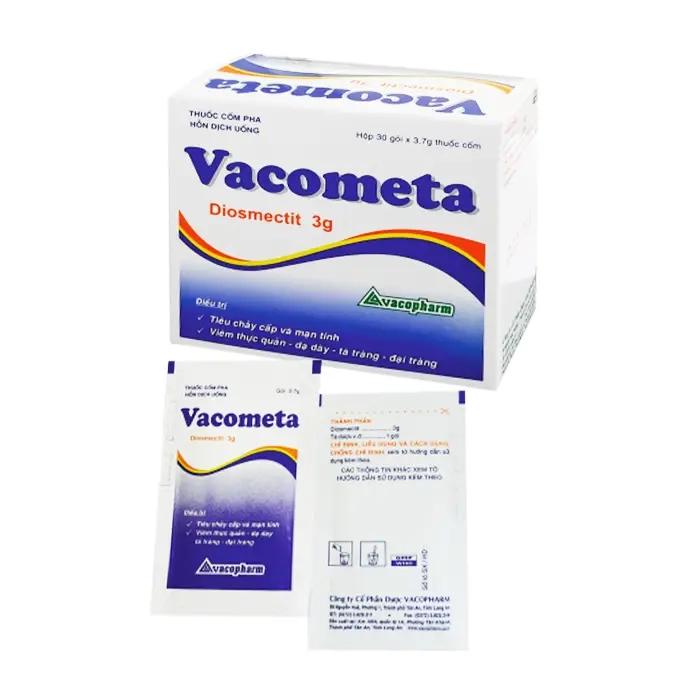 Vacometa Vacopharm (Hộp 50 gói x 3,7g) – Điều trị viêm thực quản, dạ dày