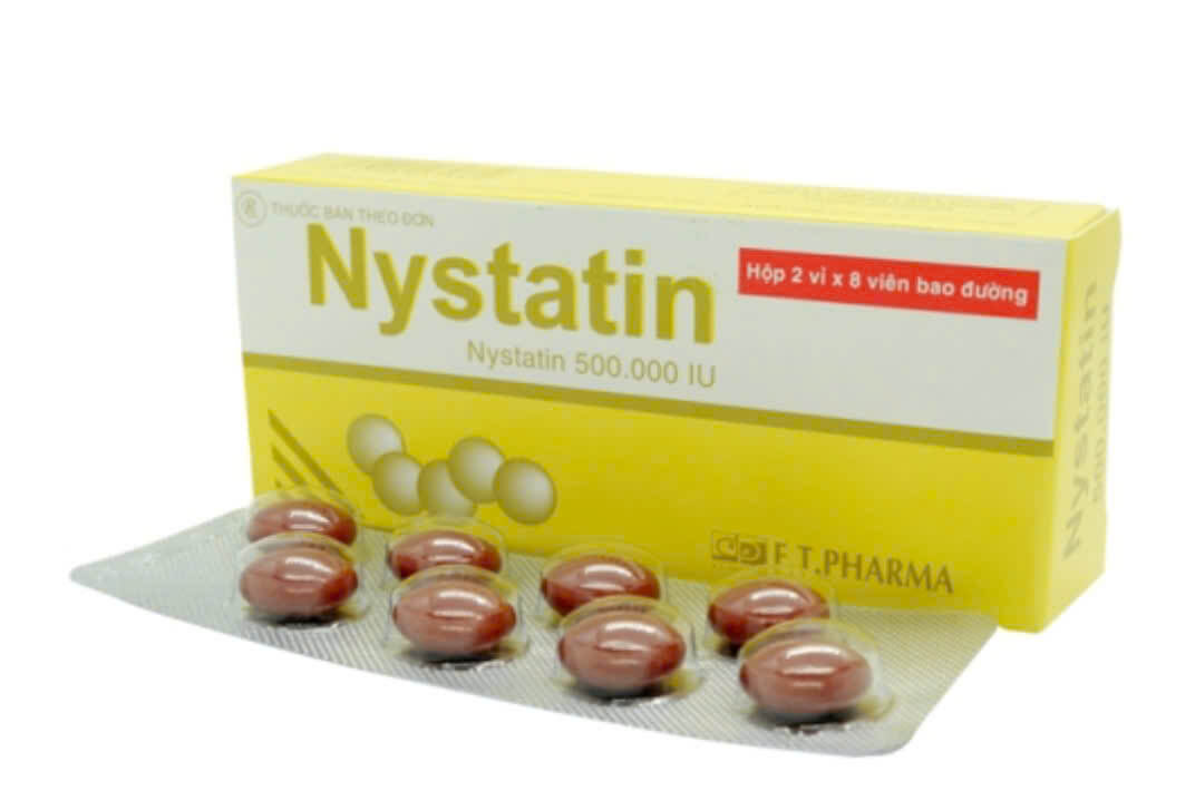 Nystatin 500.000 IU điều trị nhiễm nấm Candida albicans