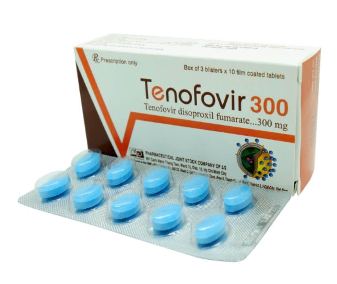 Tenofovir disoproxil fumarate 300 mg thuốc kháng virus dùng trong điều trị HIV và viêm gan B mạn tính