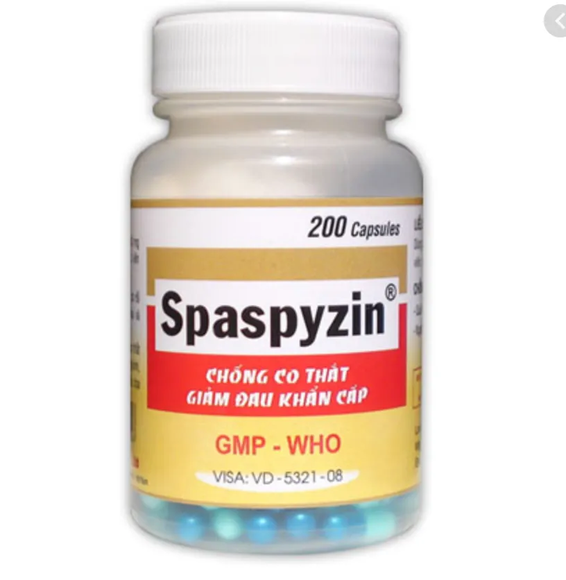 Spaspyzin 40mg NIC – Giảm co thắt, giảm đau bụng, hỗ trợ điều trị rối loạn tiêu hóa và tiết niệu