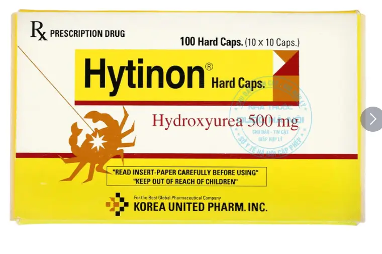 Thuốc Hytinon 500mg hỗ trợ điều trị bạch cầu mạn tính dòng tủy và ung thư cổ tử cung