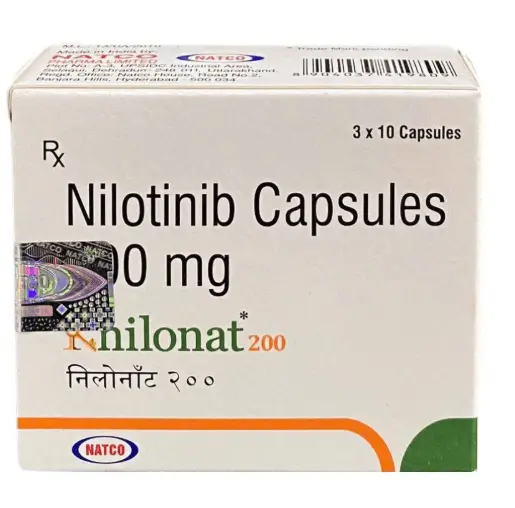 Knilonat 200 Nilotinib điều trị bệnh bạch cầu mạn dòng tủy
