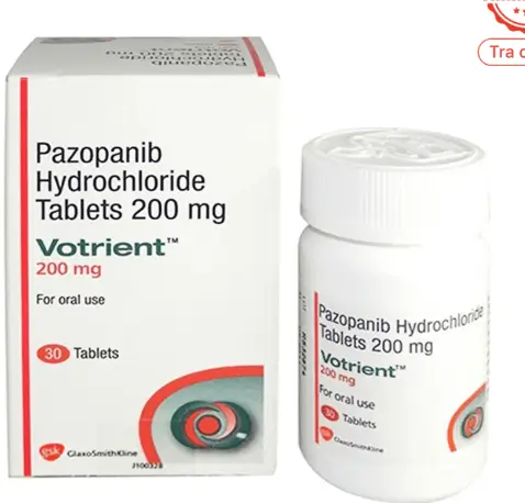 Thuốc Votrient 200mg Novartis điều trị ung thư biểu mô tế bào thận (RCC) và ung thư phần mềm (STS) (30 viên)