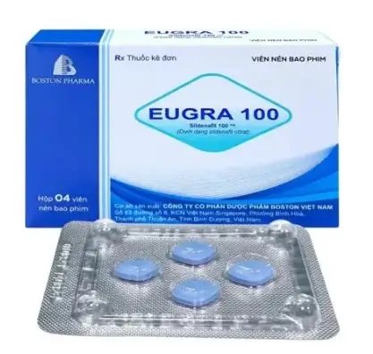 Thuốc Eugra 100mg Boston (Sildenafil 100mg) điều trị rối loạn cương dương