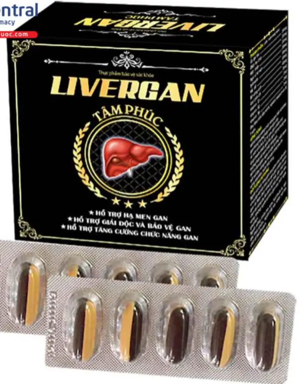 Livergan Tâm Phúc – giải độc gan từ thảo dược – hỗ trợ hạ men gan (Hộp 60 viên)