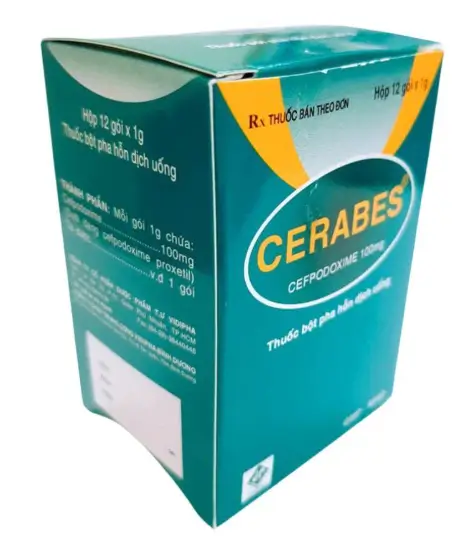 Cerabes Điều trị các nhiễm khuẩn do vi khuẩn nhạy cảm