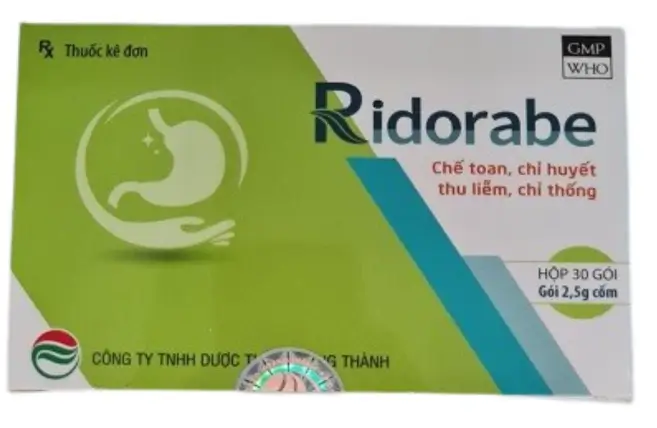 Gói Cốm uống Ridorabe Điều trị loét dạ dày - hành tá tràng