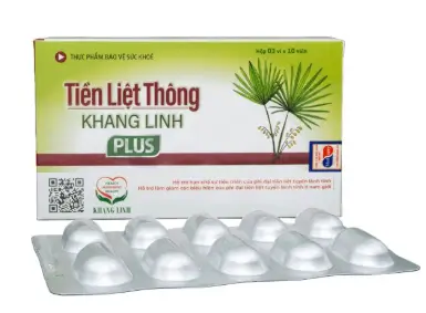 TIỀN LIỆT THÔNG KHANG LINH PLUS giúp hỗ trợ hạn chế sự tiến triển của phì đại tuyến tiền liệt lành tính