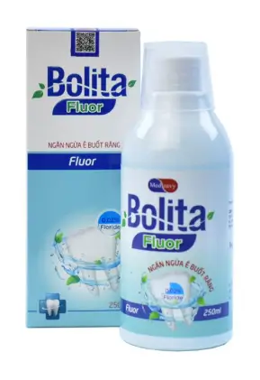 Nước súc miệng Bolita Flour cung cấp flour giúp bảo vệ men răng, ngăn ngừa sâu răng, ê buốt răng, giúp răng chắc khỏe