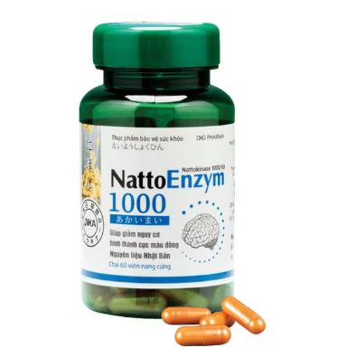 Thực phẩm bảo vệ sức khỏe NATTOENZYM 1000 hỗ trợ giảm nguy cơ hình thành huyết khối