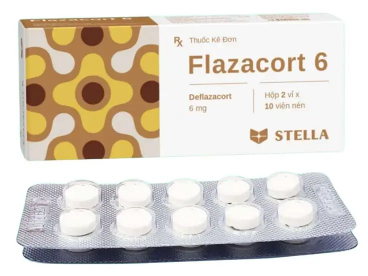 Flazacort 6 Stella chống viêm và ức chế miễn dịch