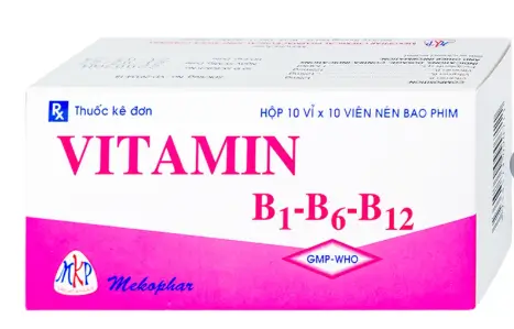 Thuốc Vitamin B1 - B6 - B12 Mekophar điều trị thiếu hụt Vitamin nhóm B (10 vỉ x 10 viên)