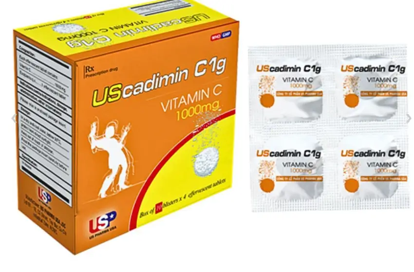 UScadimin C 1g điều trị trong các trường hợp thiếu vitamin C