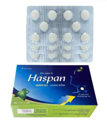Haspan - Viên ngậm ho (Hộp 3 vỉ x 10 viên ngậm)