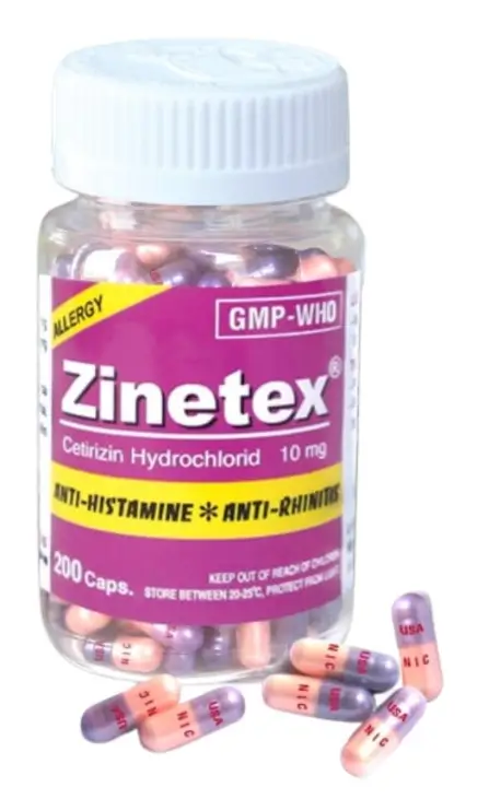 Zinetex (Lọ 200 viên) điều trị viêm mũi dị ứng