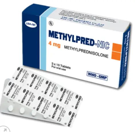 Thuốc Kháng Viêm Dị Ứng METHYLPRED-NIC 4mg